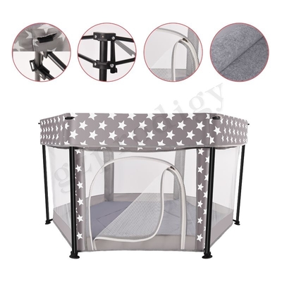 متعددة الوظائف المحمولة النسيج المعدني الطفل Playard قابلة للطي السفر روضة للاستخدام الداخلي والخارجي