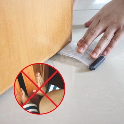 Nonslip TPR تحت إسفين الباب ، سدادة باب بلاستيكية متعددة الأغراض