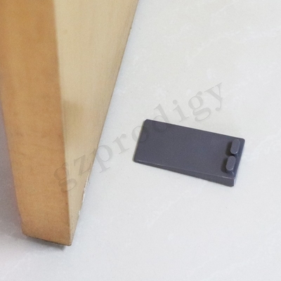 إسفين الباب البلاستيكي OEM Nonslip PVC 88x40x19mm لون رمادي غامق