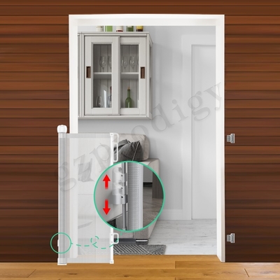 ABS PVC شبكة قابلة للانسحاب بوابة الطفل أمان بوابة الكلب للباب
