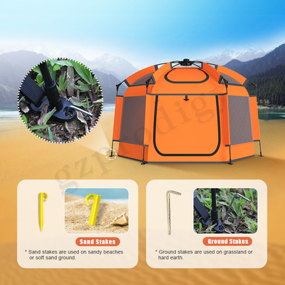 نايلون TPU Pop Up Play Tent مساحة كبيرة خيمة قابلة للطي بيت اللعب